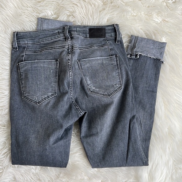 ZARA Gray Skinny Jeans Size 2 - Picture 3 of 8